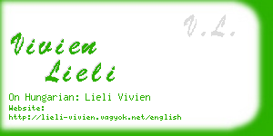 vivien lieli business card